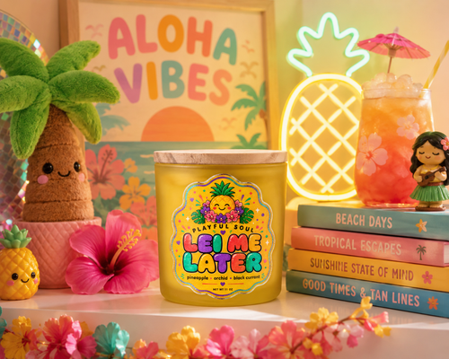 Lei Me Later Candle