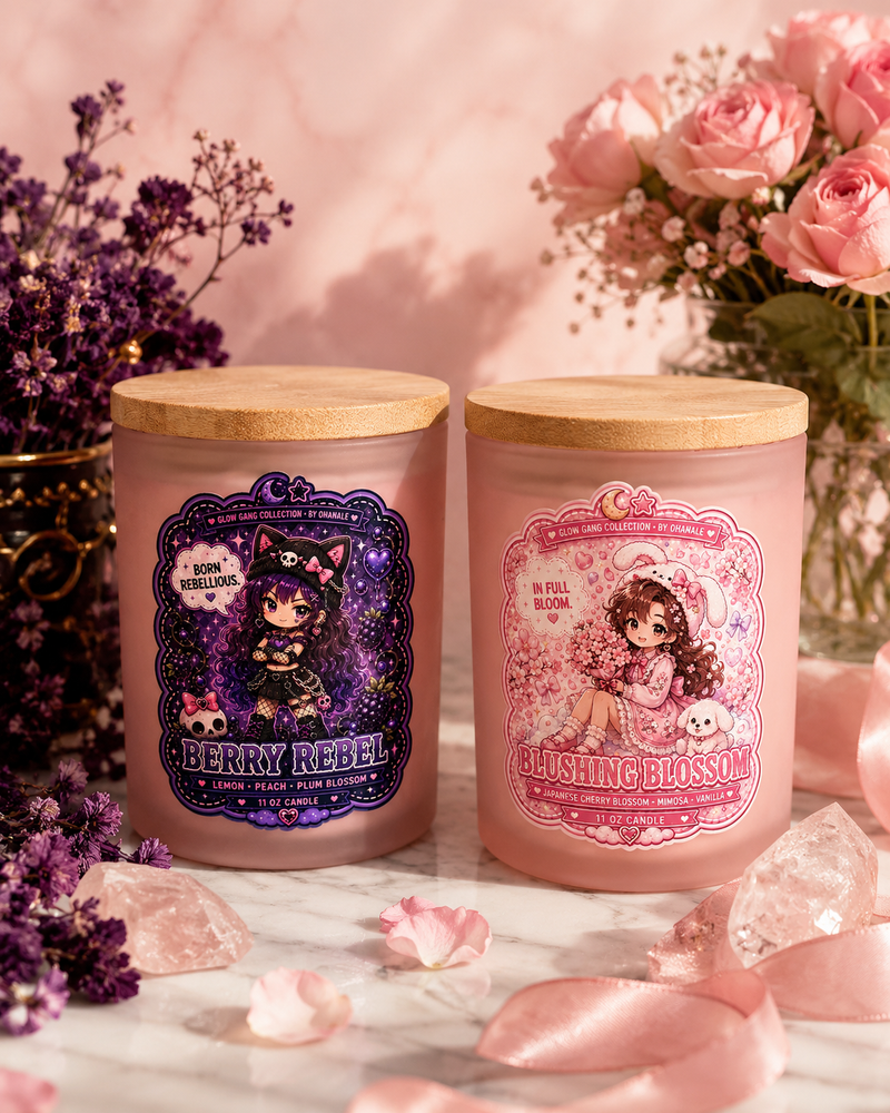 Glow Gang candle collection