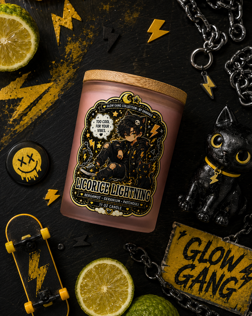 Licorice Lightning Candle