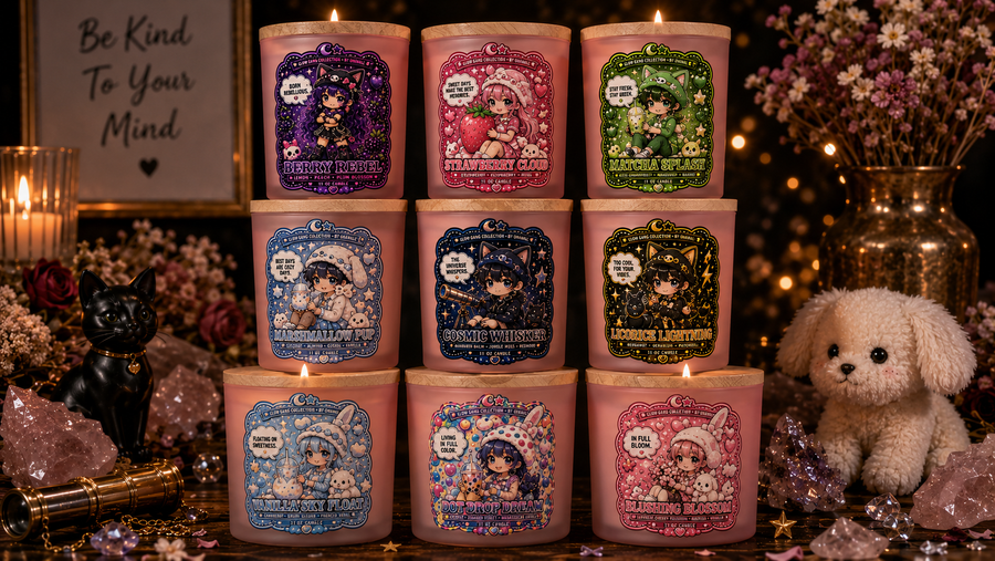 Glow Gang candle collection