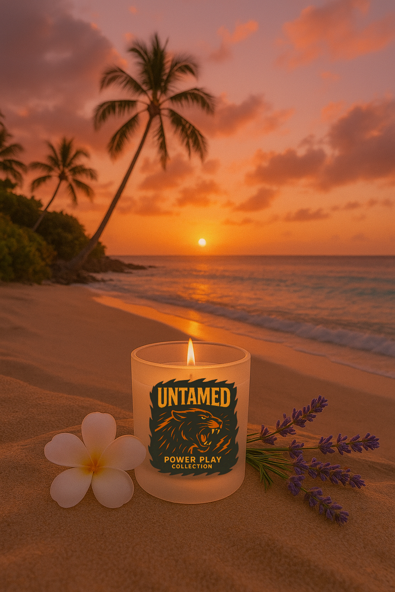 Untamed Candle | Bergamot, Musk & Magnolia Luxury Candle | Power Play Collection