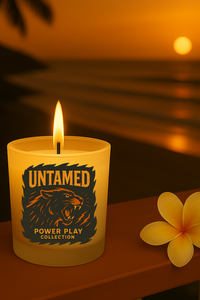Untamed Candle | Bergamot, Musk & Magnolia Luxury Candle | Power Play Collection