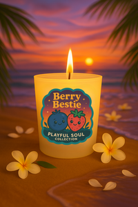 Playful Soul Fruity Scented Soy Candle | Hand Poured Coconut Soy | Choose Your Scent