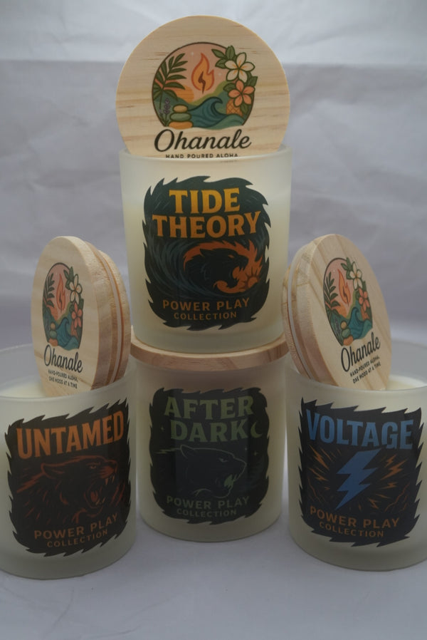 Power Play Collection 4 Candle Bundle | Luxury Coconut Soy Candle Set