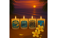 Power Play Collection 4 Candle Bundle | Luxury Coconut Soy Candle Set