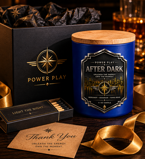 After Dark Candle | Citrus, Tonka & Cedar Luxury Candle | Power Play Collection