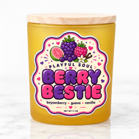Berry Bestie Candle — Mixed Berry & Vanilla | Playful Soul Collection