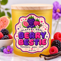 Berry Bestie Candle — Mixed Berry & Vanilla | Playful Soul Collection