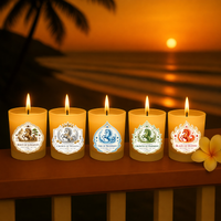 Luxury 5 Candle Gift Set – 5 Element Candle Bundle (Fire, Water, Earth, Wood, Metal) – Soy Wax Mini Candles 5.5 oz – Spiritual Home Decor