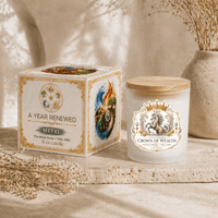 Metal – Crown of Wealth | A Year Renewed | 11 oz Coconut Soy Candle