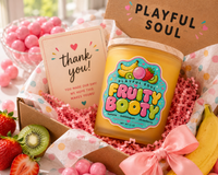 Fruity Booty Candle — Banana, Strawberry & Bubblegum | Playful Soul Collection