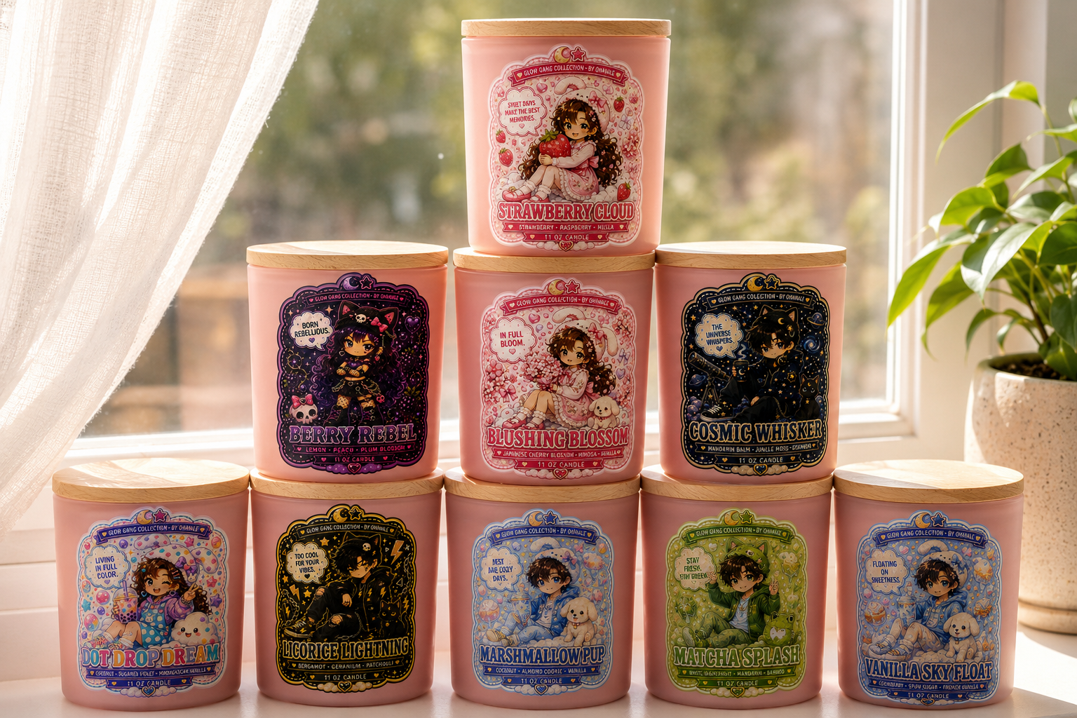Glow Gang 9 Candle Bundle | Complete Collection Sampler Set (3 oz)