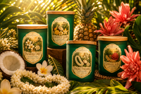 Island Dreamer 4 Candle Bundle — Tropical Coconut Soy Candle Set | Island Dreamer Collection