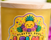 Lei Me Later Candle — Pineapple & Tropical Florals | Playful Soul Collection