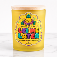 Lei Me Later Candle — Pineapple & Tropical Florals | Playful Soul Collection