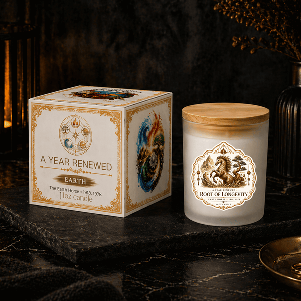 Earth – Root of Longevity | A Year Renewed | 11 oz Coconut Soy Candle