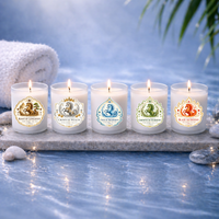 Luxury 5 Candle Gift Set – 5 Element Candle Bundle (Fire, Water, Earth, Wood, Metal) – Soy Wax Mini Candles 5.5 oz – Spiritual Home Decor