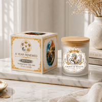 Metal – Crown of Wealth | A Year Renewed | 11 oz Coconut Soy Candle