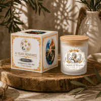 Metal – Crown of Wealth | A Year Renewed | 11 oz Coconut Soy Candle