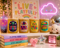 Playful Soul 4 Candle Bundle — Fruity Coconut Soy Candle Set | Playful Soul Collection