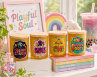 Playful Soul 4 Candle Bundle — Fruity Coconut Soy Candle Set | Playful Soul Collection