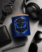 Voltage Candle | Citrus, Amber & Cedar Luxury Candle | Power Play Collection