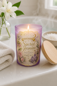 Sacred Jasmine Candle — Jasmine & Rose Aromatherapy | Zen Seeker Collection