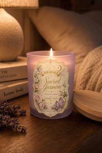 Sacred Jasmine Candle — Jasmine & Rose Aromatherapy | Zen Seeker Collection