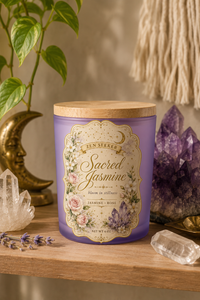 Sacred Jasmine Candle — Jasmine & Rose Aromatherapy | Zen Seeker Collection