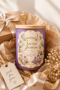Sacred Jasmine Candle — Jasmine & Rose Aromatherapy | Zen Seeker Collection