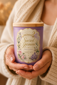 Sacred Jasmine Candle — Jasmine & Rose Aromatherapy | Zen Seeker Collection