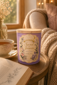 Sacred Jasmine Candle — Jasmine & Rose Aromatherapy | Zen Seeker Collection