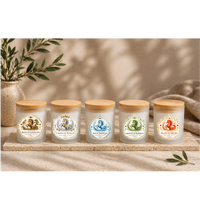 Luxury 5 Candle Gift Set – 5 Element Candle Bundle (Fire, Water, Earth, Wood, Metal) – Soy Wax Mini Candles 5.5 oz – Spiritual Home Decor